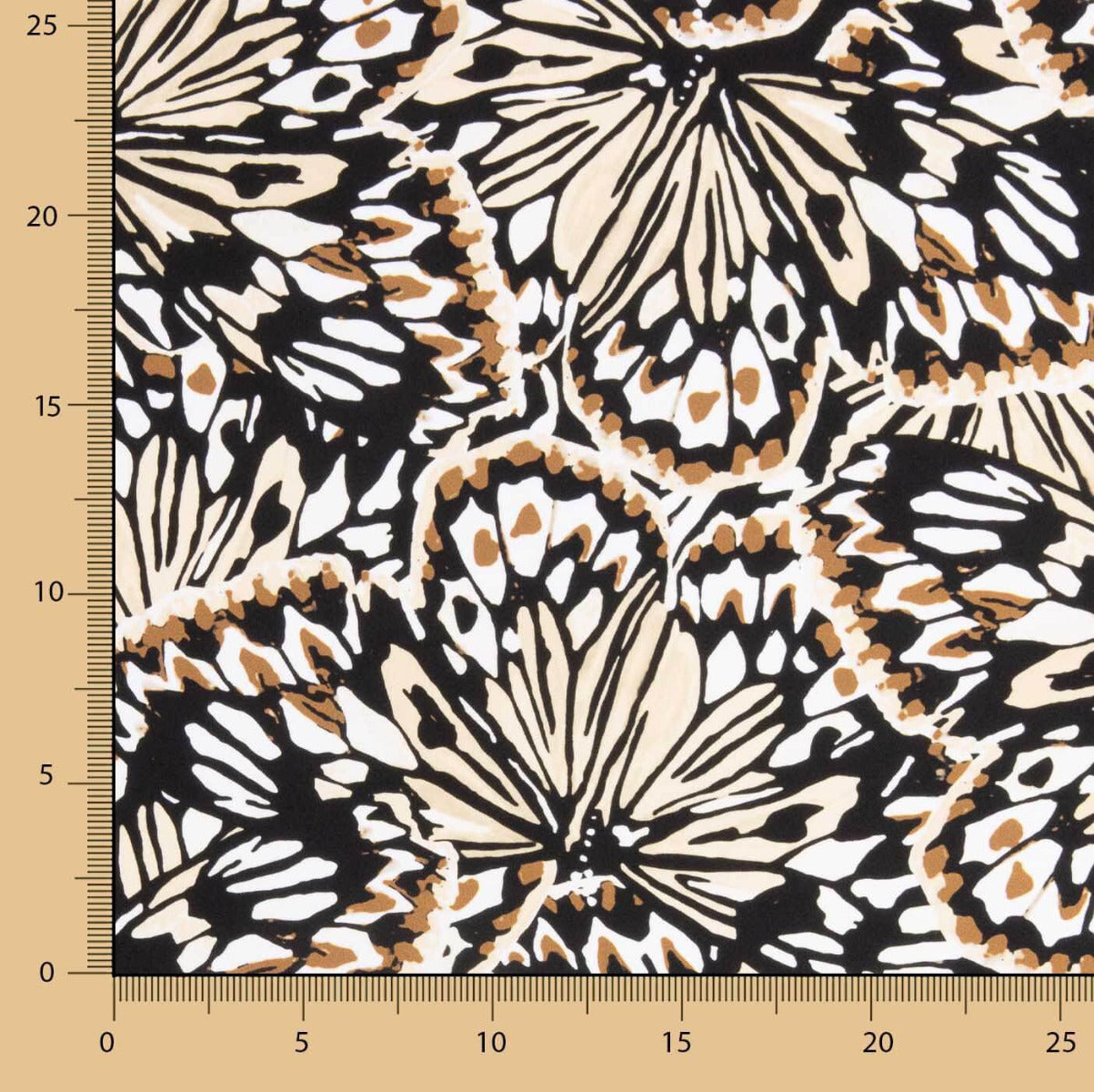 Punto Spandex Borboleta Vainilla - Ribes y Casals