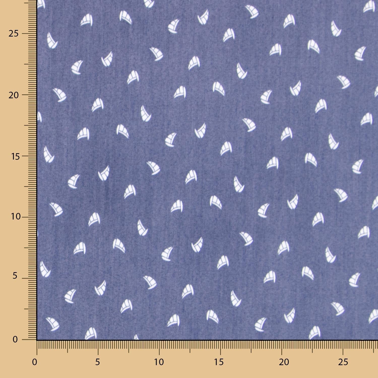 Lyocell Spandex Boats Azul - Ribes y Casals