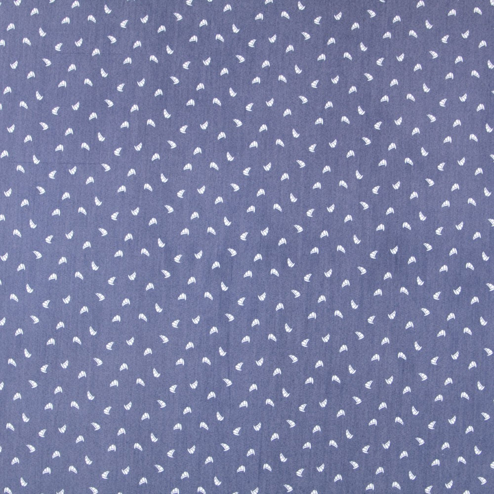 Lyocell Spandex Boats Azul - Ribes y Casals