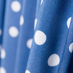 Lyocell Spandex Lunares Azul Eléctrico 14mm - Ribes y Casals