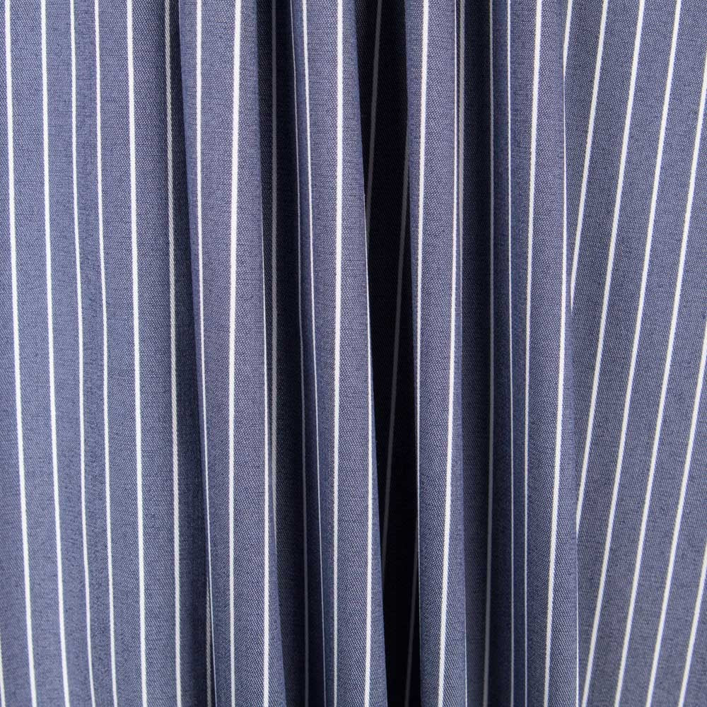 Lyocell Spandex Slim Stripes Azul - Ribes y Casals