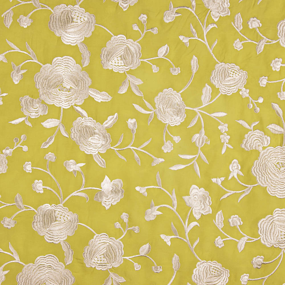 Mantón Bordado Crudo Tencel Albero - Ribes y Casals