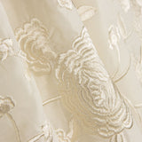 Mantón Bordado Crudo Tencel Blanco Natural - Ribes y Casals