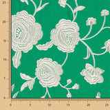 Mantón Bordado Crudo Tencel Esmeralda - Ribes y Casals