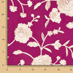 Mantón Bordado Crudo Tencel Fresa - Ribes y Casals