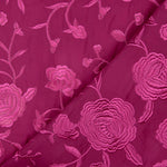 Mantón Bordado Fucsia Tencel Fresa - Ribes y Casals