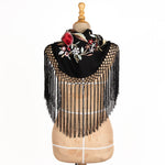 Mantoncillo Bordado Triana Negro - Ribes y Casals