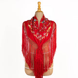 Mantoncillo Bordado Triana Rojo - Ribes y Casals