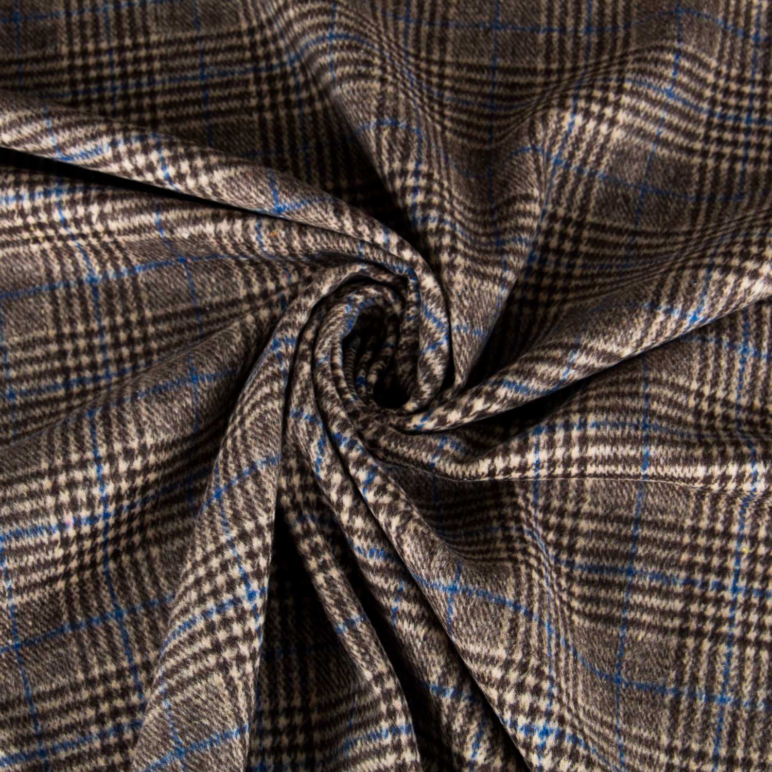 Abrigo Gales Marrón Azul - Ribes y Casals