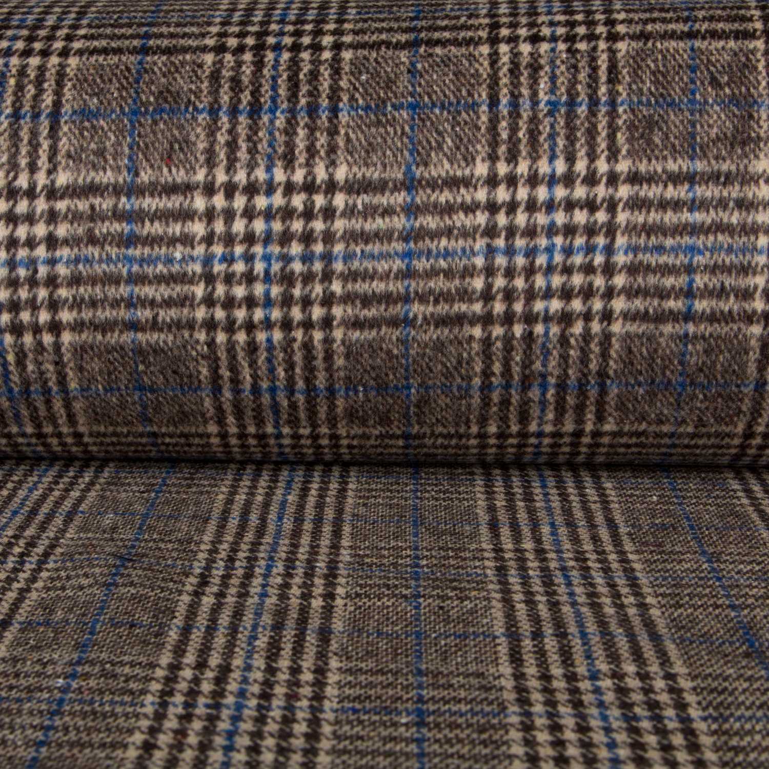 Abrigo Gales Marrón Azul - Ribes y Casals