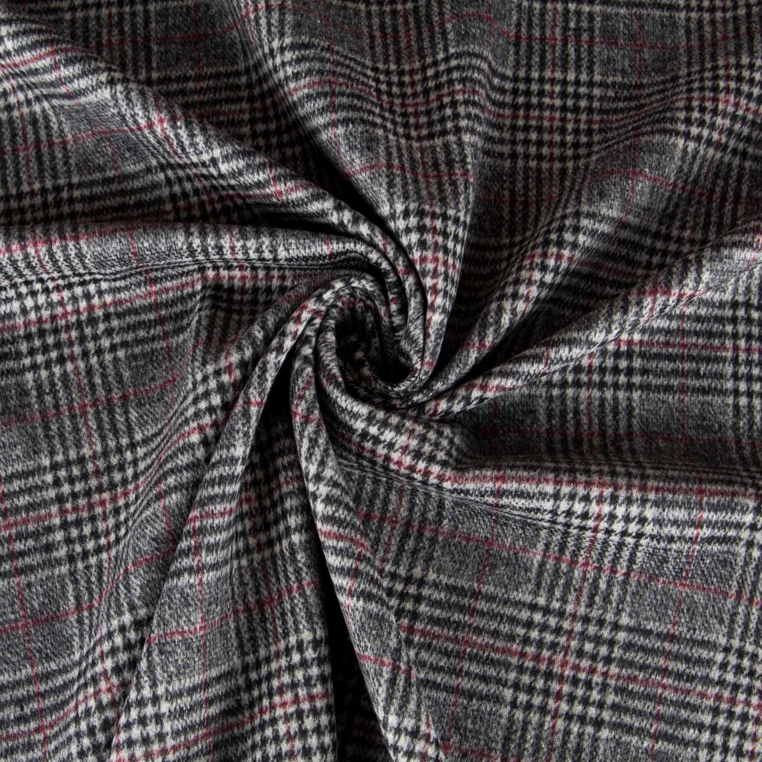 Abrigo Gales Negro Rojo - Ribes y Casals