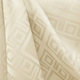Mantel Adamascado Cuadros Beige - Ribes y Casals