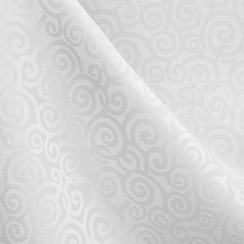 Mantel Adamascado Espiral Blanco - Ribes y Casals