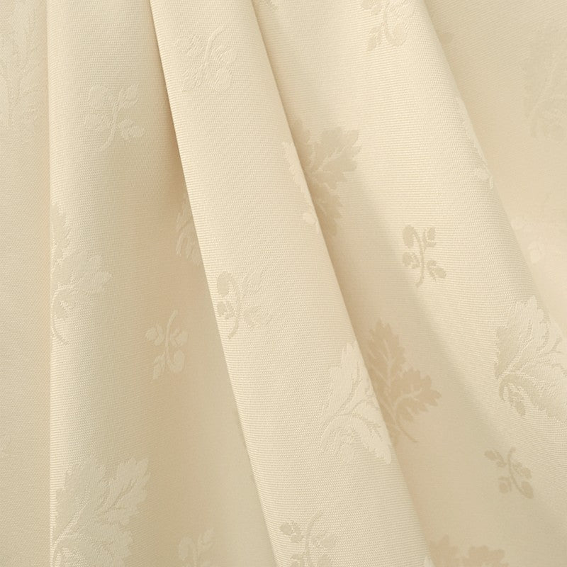 Mantel Adamascado Hojas Beige - Ribes y Casals