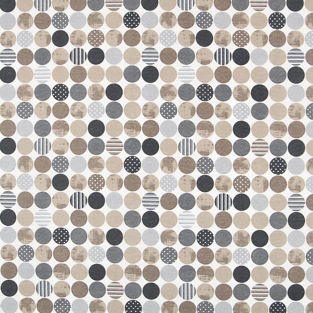 Mantel Anti Manchas Bolas Beige - Ribes y Casals