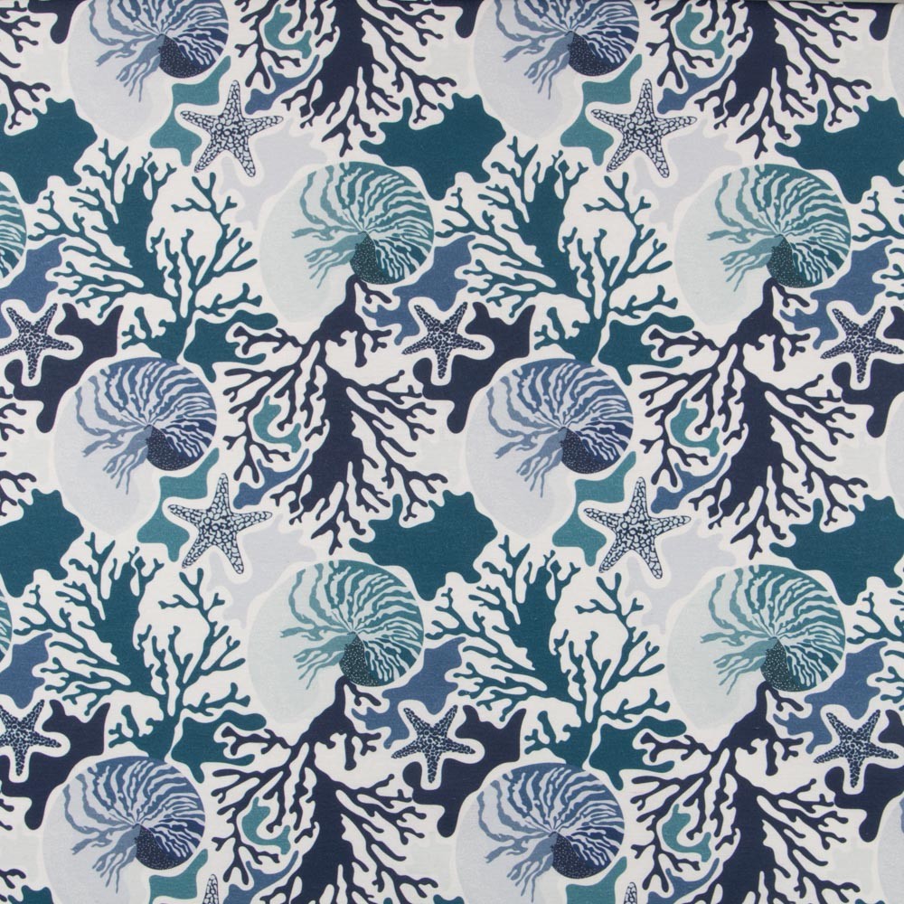 Mantel Anti Manchas Caracolas Azules - Ribes y Casals