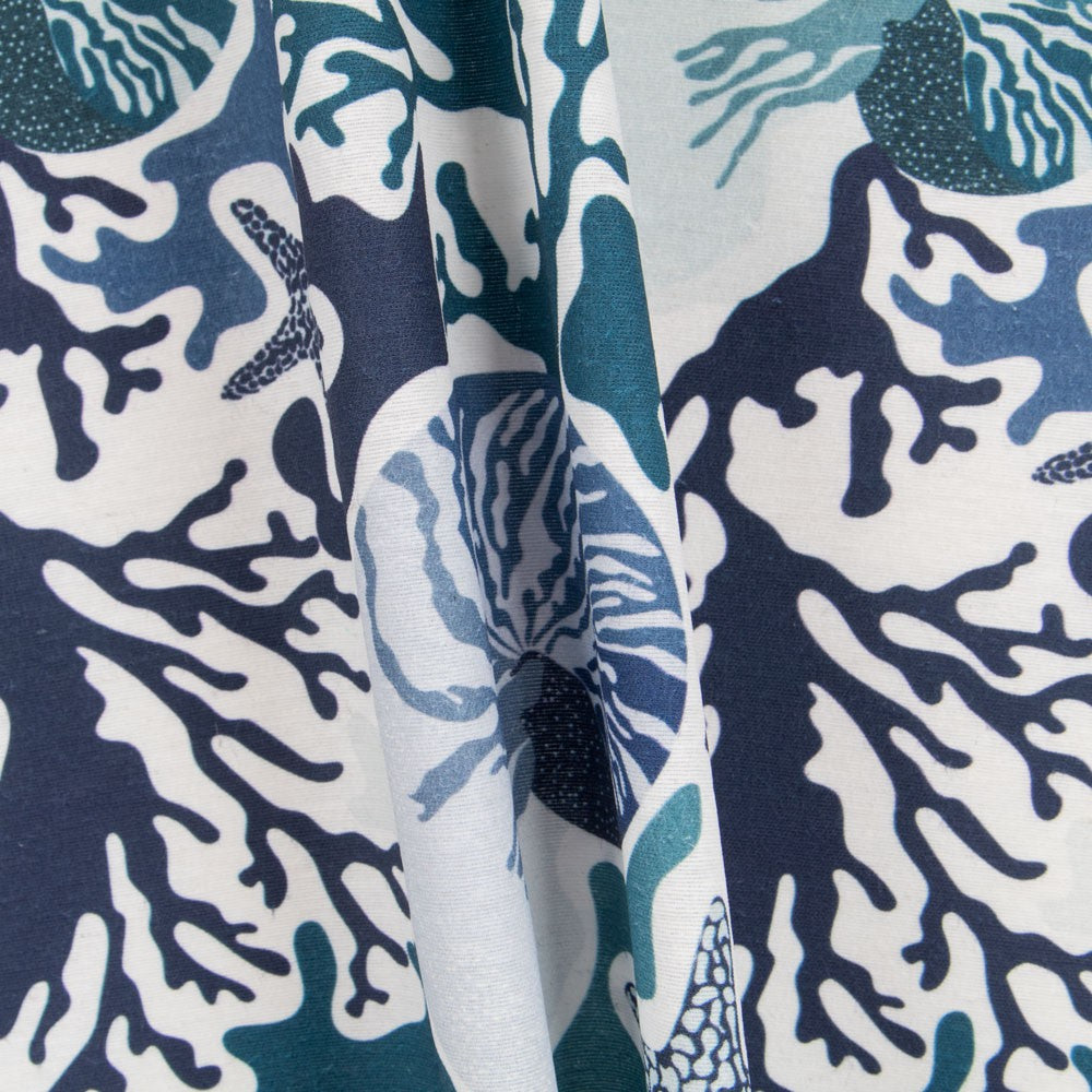 Mantel Anti Manchas Caracolas Azules - Ribes y Casals