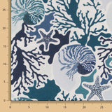 Mantel Anti Manchas Caracolas Azules - Ribes y Casals