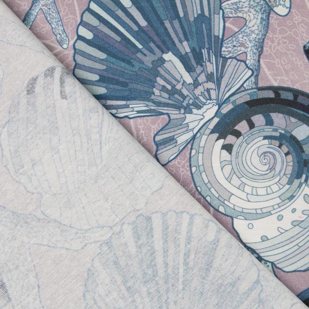 Mantel Anti Manchas Caracolas Lavanda - Ribes y Casals