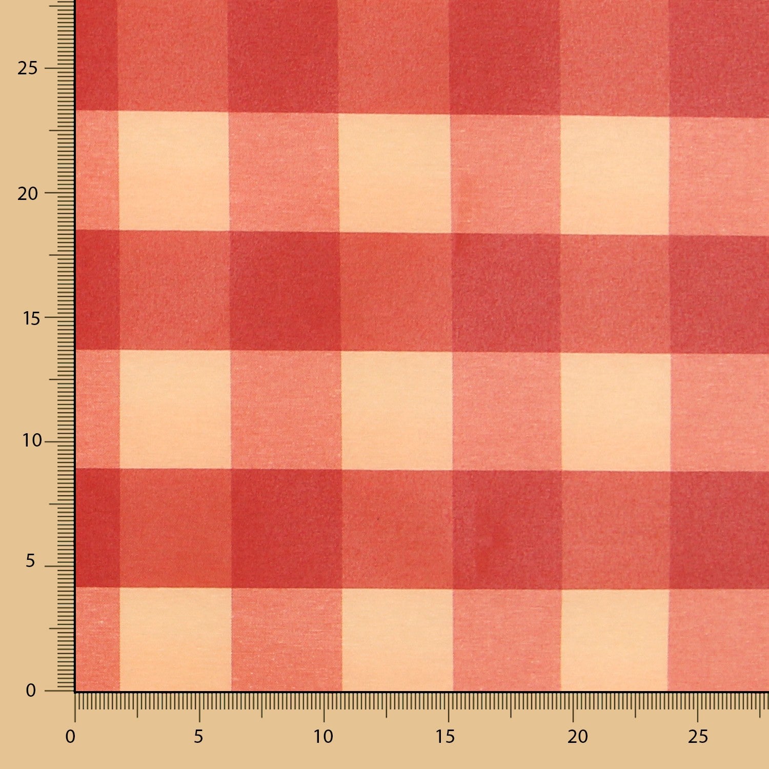 Mantel Anti Manchas Cuadros Coral - Ribes y Casals