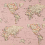 Mantel Anti Manchas Mapamundi Rosa - Ribes y Casals