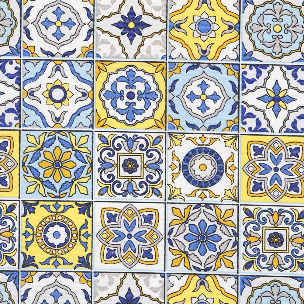 Mantel Anti Manchas Mosaico Amarilo - Ribes y Casals