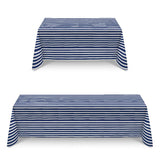Mantel Anti Manchas Rayas Azul - Ribes y Casals