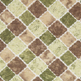 Mantel Anti Manchas Rombos Verde - Ribes y Casals