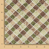 Mantel Anti Manchas Rombos Verde - Ribes y Casals