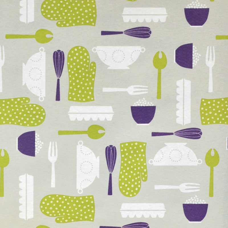 Mantel Antimanchas Cocina Lila Pistacho - Ribes y Casals