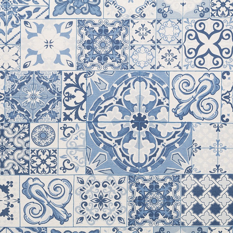 Mantel Baldosas Azul - Ribes y Casals