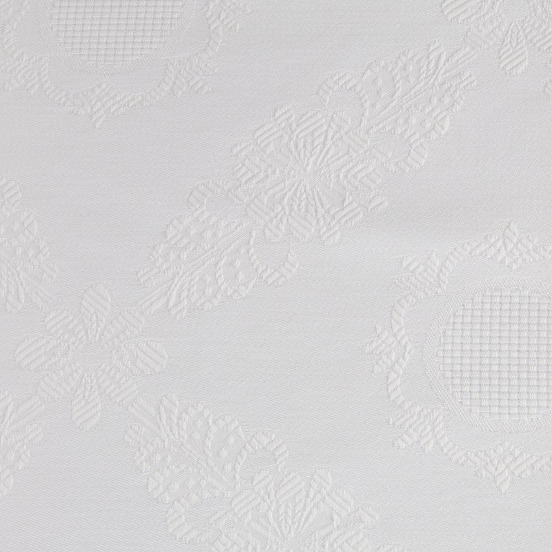 Mantel Damasco Floral Blanco - Ribes y Casals