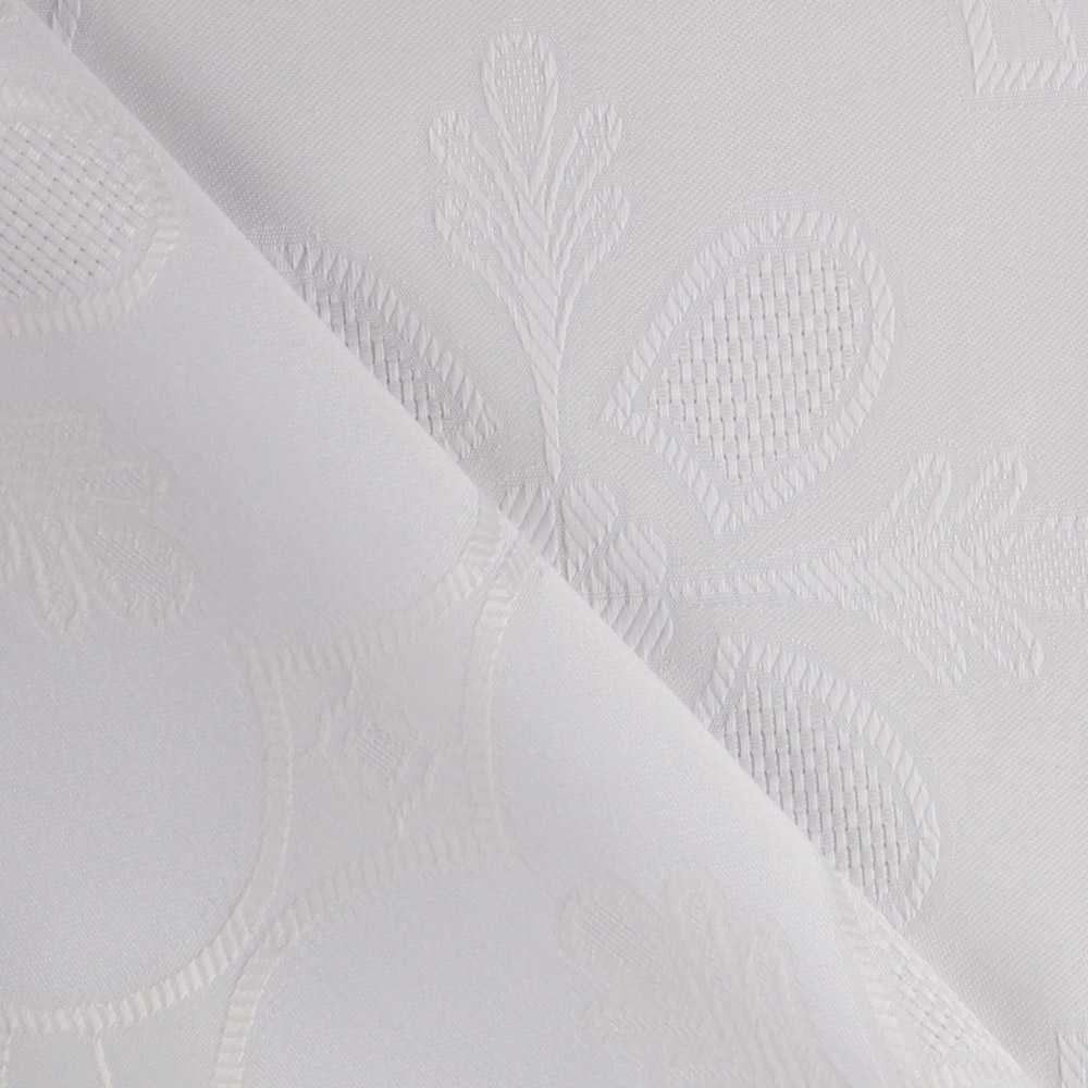 Mantel Damasco Trebol Blanco - Ribes y Casals