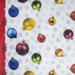 Mantel Navidad Antimanchas Bolas Blanco - Ribes y Casals