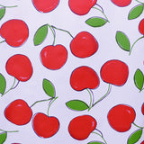 Mantel Resinado Cerezas Fondo Blanco - Ribes y Casals