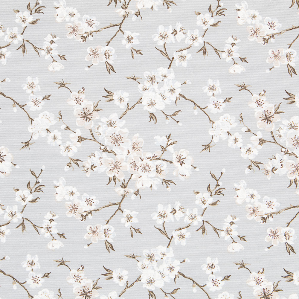 Mantel Anti Manchas Flor Japón Gris - Ribes y Casals