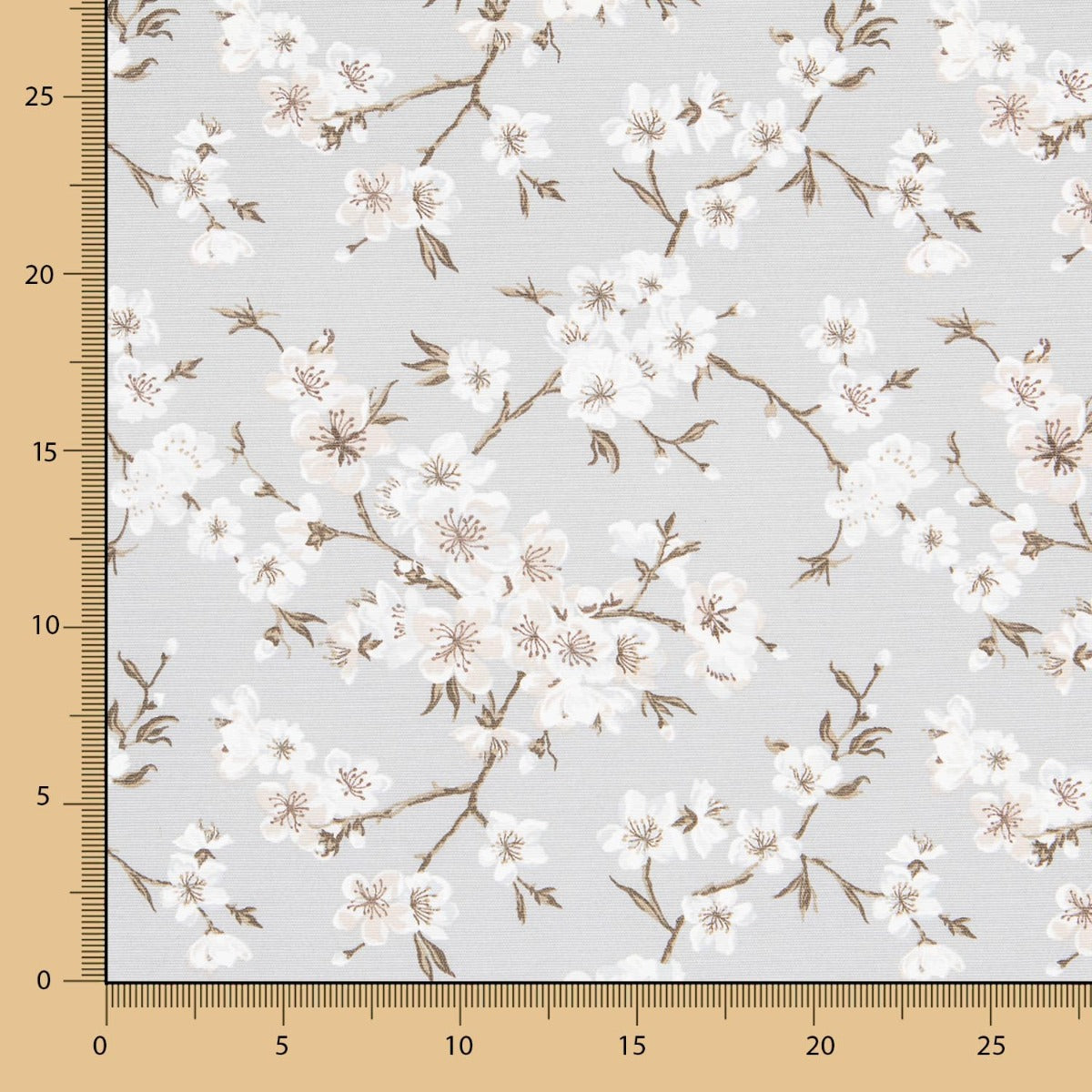 Mantel Anti Manchas Flor Japón Gris - Ribes y Casals