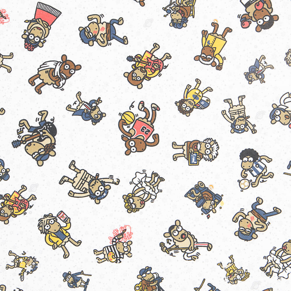 Mantel Resinado Anti Manchas Kukuxumusu Blanco - Ribes y Casals