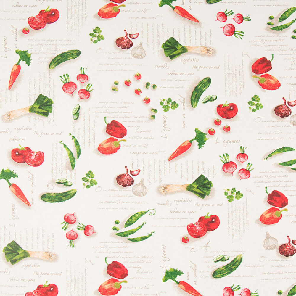 Mantel Anti Manchas Verduras Crudo - Ribes y Casals