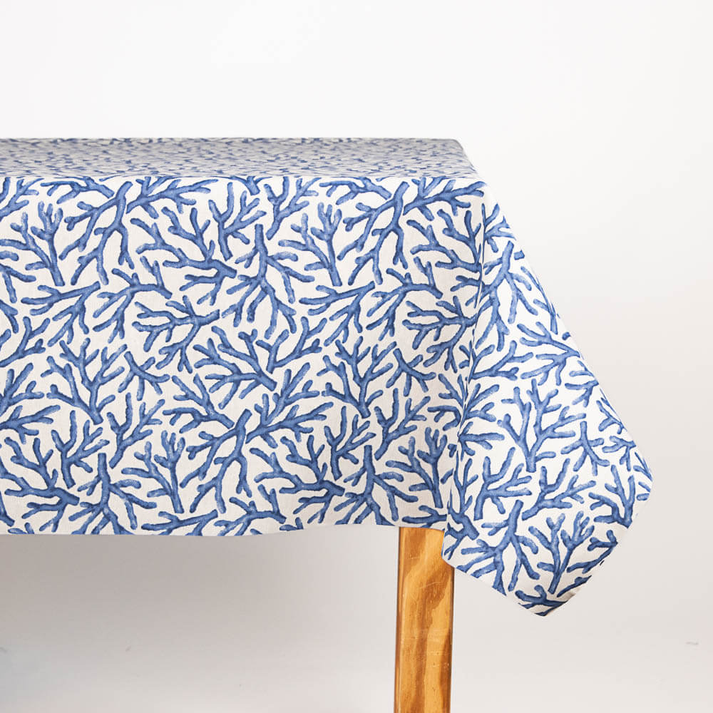 Mantel Resinado Antimanchas Colarium Azul - Ribes y Casals
