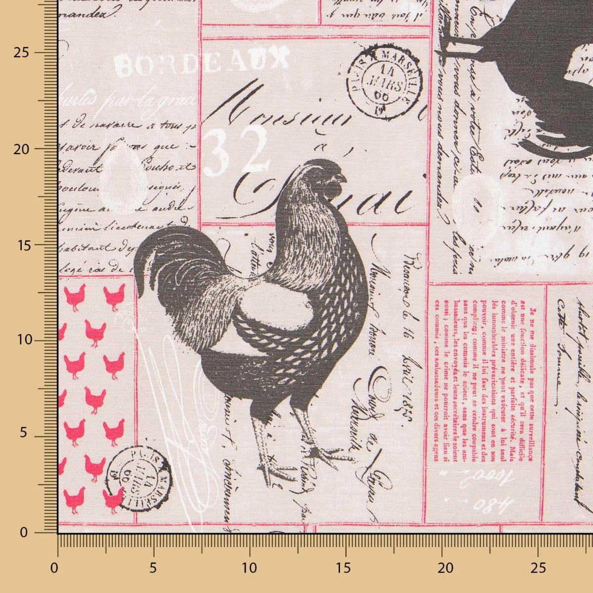 Mantel Antimanchas Gallinas Rústica - Ribes y Casals