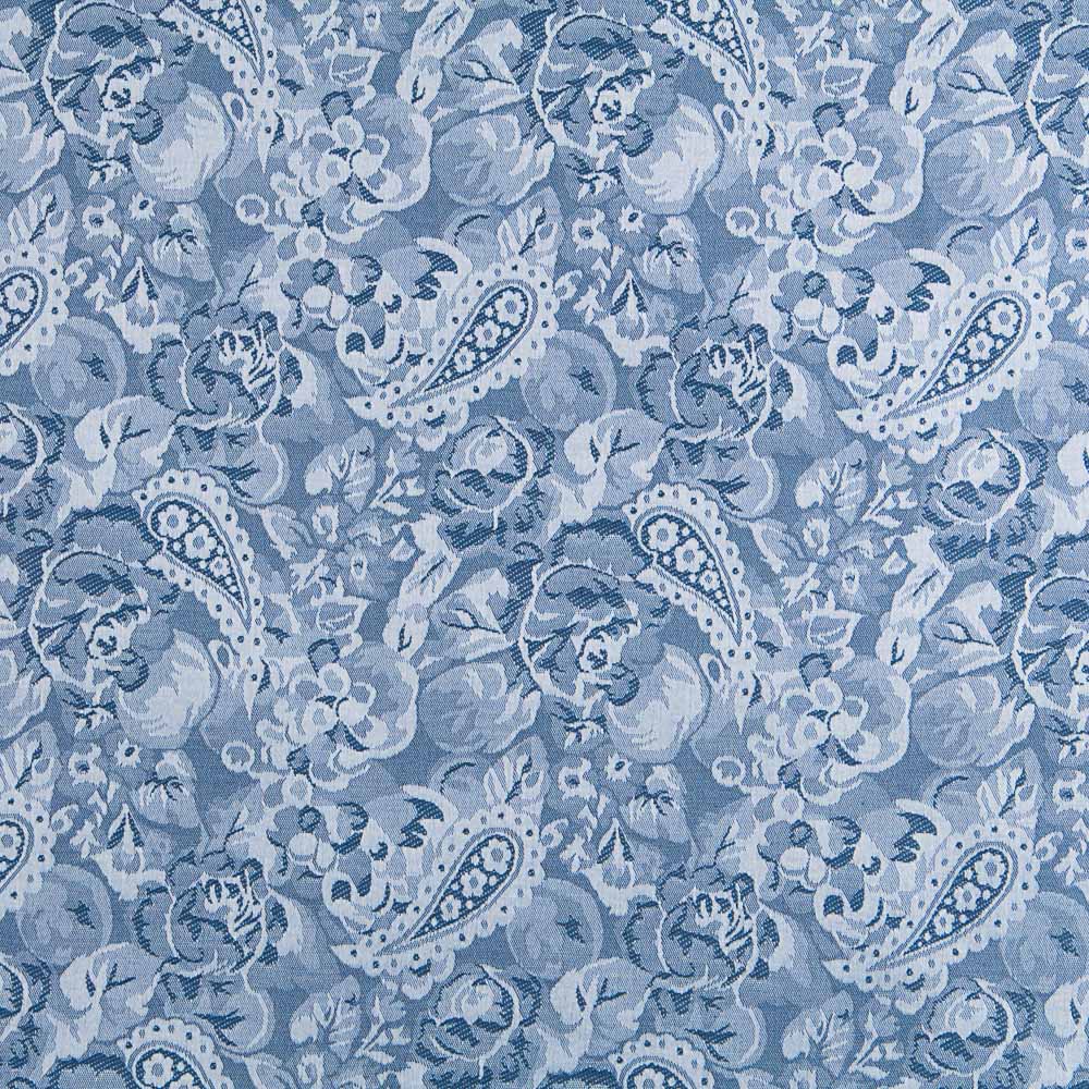 Mantel Anti Manchas Aramis Paisley Azul - Ribes y Casals