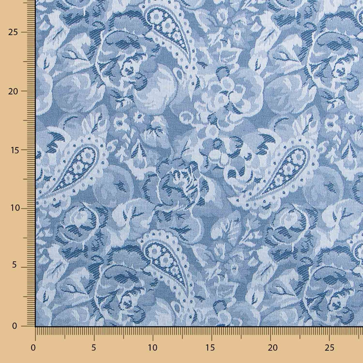 Mantel Anti Manchas Aramis Paisley Azul - Ribes y Casals