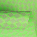 Mantel Antimanchas Jacquard Geométrico Verde Fluor - Ribes y Casals