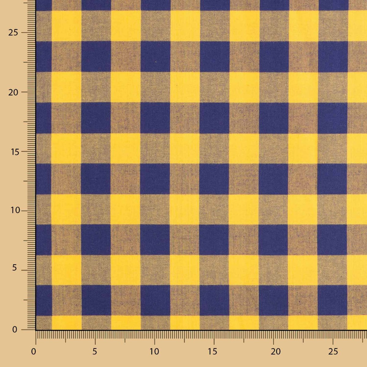 Mantel Cuadros Maxi Azul Amarillo - Ribes y Casals