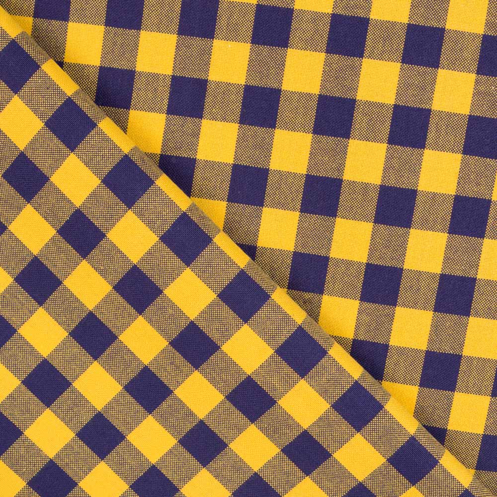 Mantel Cuadros Mini Azul Amarillo - Ribes y Casals