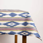 Mantel Resinado Antimanchas Ikat Azul - Ribes y Casals