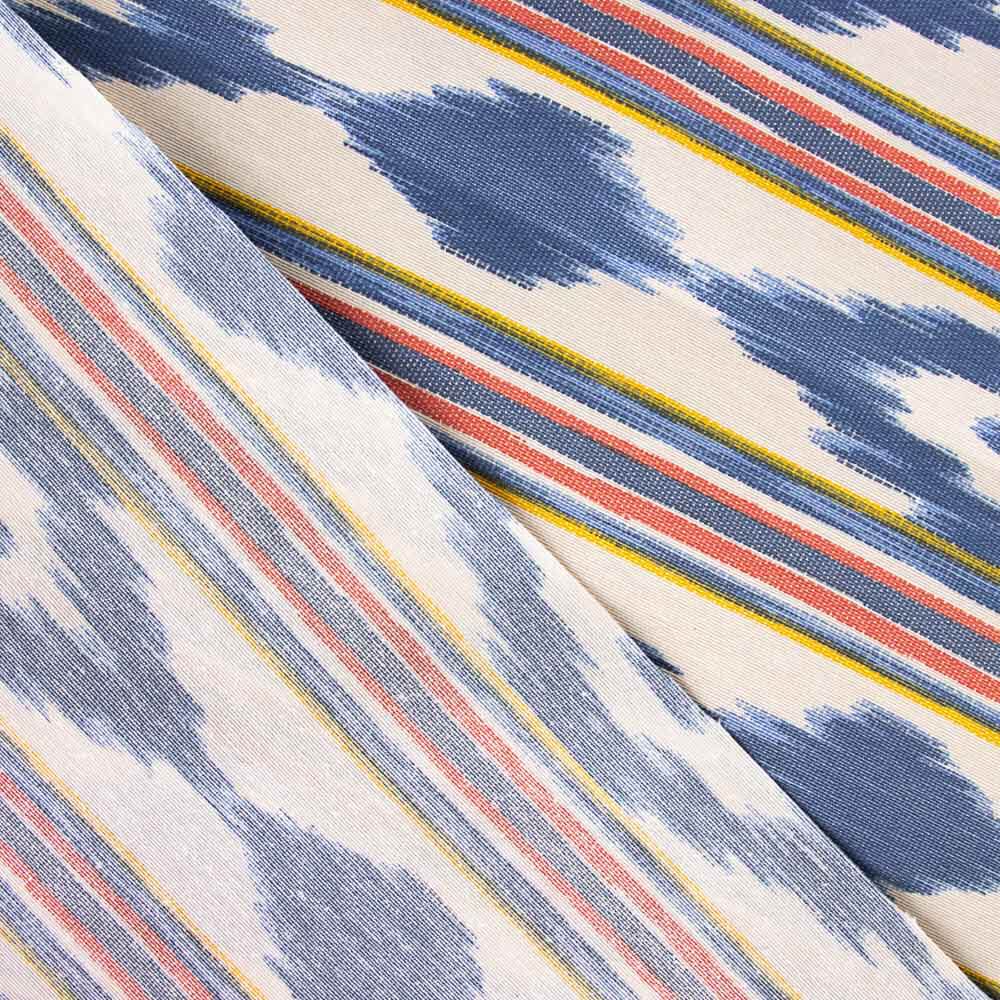 Mantel Resinado Antimanchas Ikat Azul - Ribes y Casals