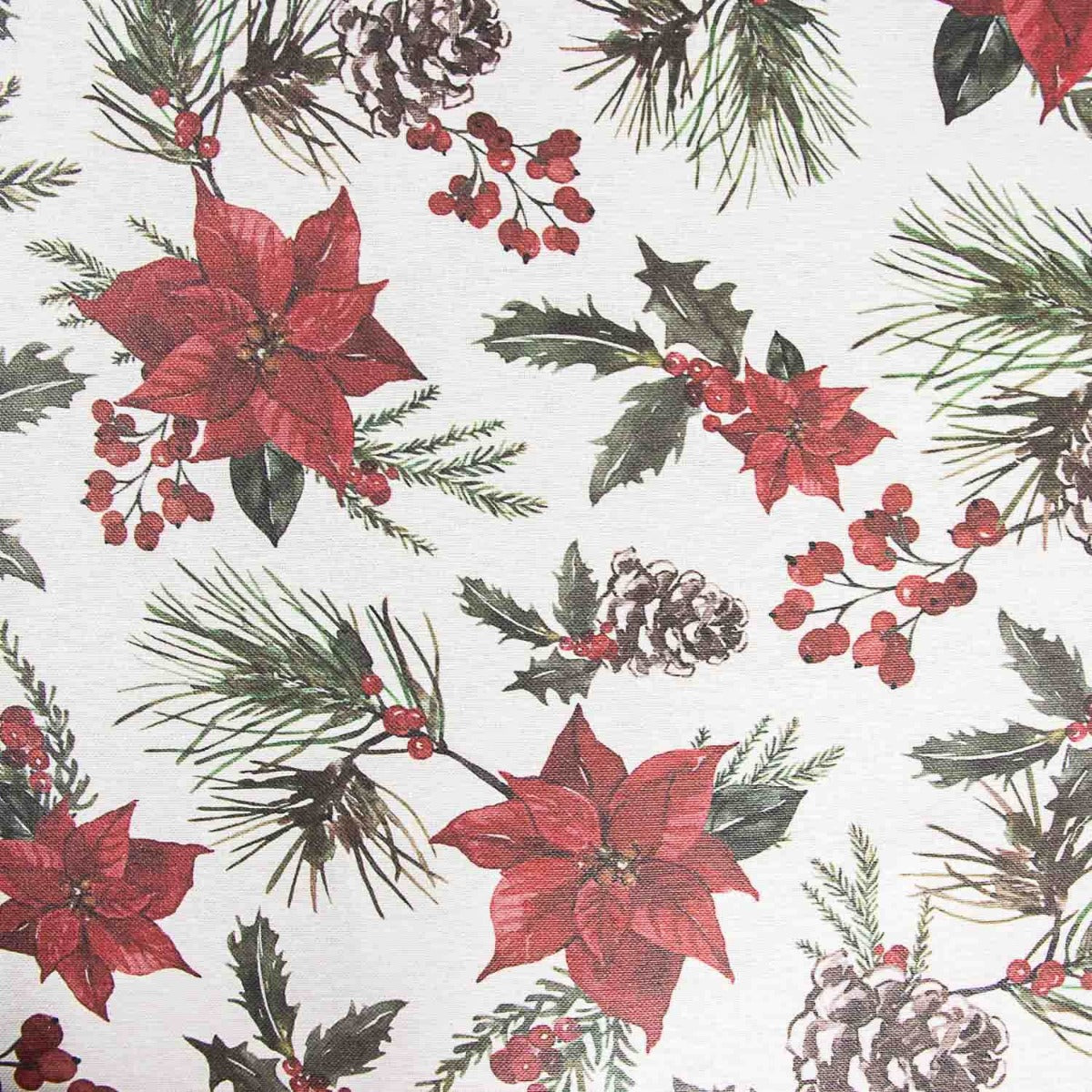 Mantel Resinado Antimanchas Navidad Flores - Ribes y Casals