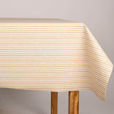 Mantel Resinado Antimanchas Raya Pitiusa Naranja - Ribes y Casals